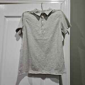 NWT Frenchie mini couture Boy's Size 8 Short Sleeve Gray Polo Shirt